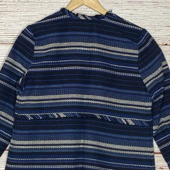 Vineyard Vines Striped Woven Jacket In Blue Sz XS - Picture 11 of 11